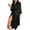 508_Black, variant on Gifts for Mom Robe for Women Fuzzy Loungewear Oversized Hooded Women's Robes Bath Womens Bathrobe Black
