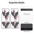 thumbnail image 5 of Sikiie American Flag Eagle Art Car Foot Mat Set of 4 Pieces Basics Universal Fit Rubber Carpet Floor Mats For Car SUV Van & Truck, 26.8"L x 17.3"W (Front), 13"L x 17.3"W(Rear), 5 of 6