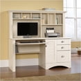 thumbnail image 2 of Pemberly Row Computer Desk with Hutch in Antiqued White, 2 of 5