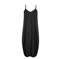 thumbnail image 5 of Lenago Robe de Maternité Grande Taille Femme Mode à Bretelles Taille Mi-Haute Col en V Sans Manches Couleur Unie Ajustée Fête Plage Longue Robe Été Robes de Plage en Liquidation, 5 of 5