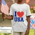 thumbnail image 6 of XXWXYD Toddler Boys' Patriotic USA Flag Tee I Love America Graphic Shirt 4th of July Outfit Red White Blue Patriotic Short Sleeve T-Shirt for Toddler Kids Independence Day (11-12 YearsBlack), 6 of 8
