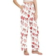 thumbnail image 2 of joogoo Women Valentine Heart Bows Pajamas Pants Lounge Bottoms Pjs with Pockets L, 2 of 8