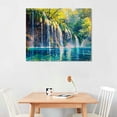 thumbnail image 3 of COMIO Waterfall on Plitvice National Park Canvas Wall Art Landscape Artwork Prints, Modern Framed For Home Office Living Room Bedroom Decorations, 3 of 5