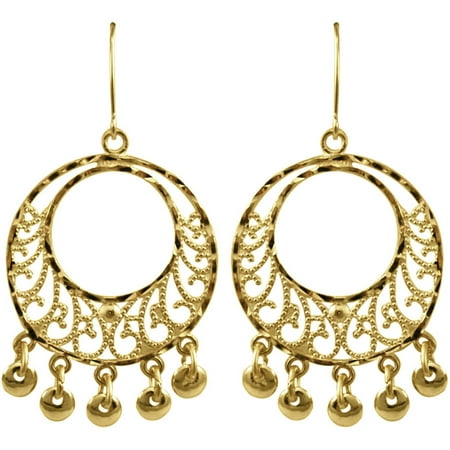 Simply Gold 10kt Yellow Gold Chandelier Dangle Earrings