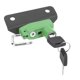thumbnail image 3 of Cerradura para casco de motocicleta, aleación de aluminio, antirrobo, compatible con Suzuki GSX-R1000 2009-2011, color verde, 3 of 8