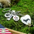 thumbnail image 3 of FROG SAC Dog Keychain for Women, Engraved Stainless Steel Dog Key Ring for Men, Cute Pet Accessories with Charms, 3 of 3