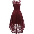 thumbnail image 4 of Dressystar Women Vintage Floral Lace Sleeveless Hi-Lo Swing Formal Cocktail Party Dress, 4 of 6