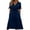 Dark Blue(Womens Dresses), variant on GUACER Women's Satin V-Neck Midi Dress with Pockets Short Sleeve Elegant Party Wedding Guest Dresses