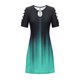thumbnail image 4 of Vestido casual de mujer con hombros descubiertos y mangas cortas con estampado de espalda para adelgazar Fridja  qw1070, 4 of 5
