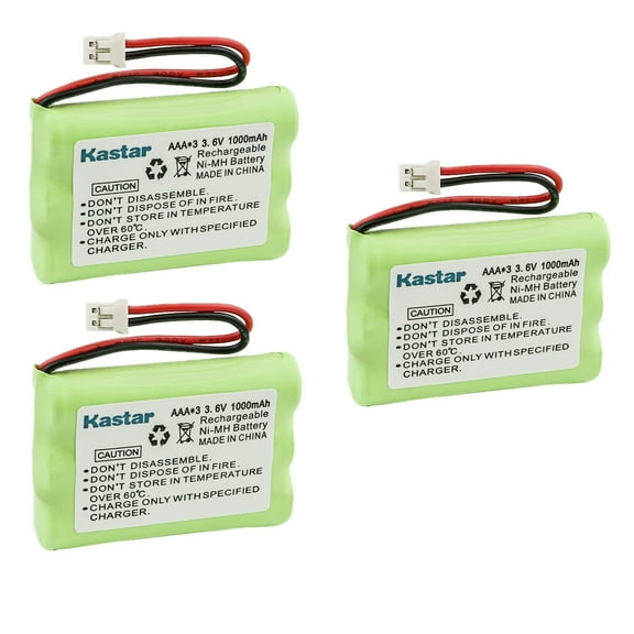 Kastar 3-Pack Ni-MH Battery 3.6V 1000mAh Replacement for Motorola Digital Video Baby Monitor MBP18, MBP18/2, MBP18/3, MBP18/4, MBP18PU, MBP25, MBP25/2, MBP25/3, MBP25/4, MBP25-B2, MBP25PU