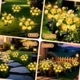 thumbnail image 5 of Qoosea Solar Lights Outdoor, 7 Heads Hibiscus Solar Flowers Lights Outdoor Garden Waterproof for Yard Patio Decor, Pathway Lawn Decor, 2 Pack, 5 of 9