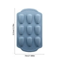thumbnail image 3 of Nmdmisc 9 Cavity Madeleine Pan, Nonstick Silicone Madeleine Molds, Shell Shape Baking Cake Mold Pan(Blue), 3 of 6
