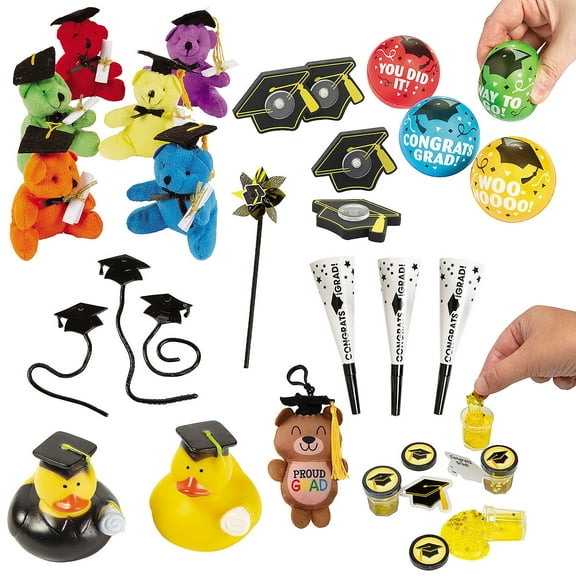 Fun Express Bulk 252 Pieces Graduation Toy Assortment
