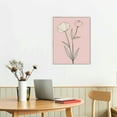 thumbnail image 2 of Nawypu Botanical Wall Art Decor Set of Pink Flower Wall Art Line Art Wall Decor Floral Wall Art Plant Pictures Minimalist Wall Art Botanical Canvas Prints Artwork for Living Room Home 16x20in, 2 of 4