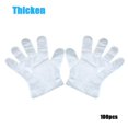 thumbnail image 1 of 100pcs Disposable Food Prep Gloves Plastic Food Grade Transparent Safe Gloves for Cooking Food Handling Kitchen BBQ, 1 of 2