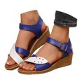 thumbnail image 3 of MKLEKYY Sandalias para Playa Mujer Sandalias de Punta Abierta para Mujer Sandalias de Cuña Romanas Con Nudo de Playa Zapatos de Moda Sandalias para Mujer, 3 of 5