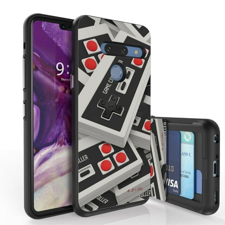 LG G8 ThinQ Case, PimpCase Slim Wallet Case + Dual Layer Card Holder Designed For LG G8 ThinQ (Released 2019) Game (Best Game Releases 2019)