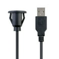 thumbnail image 2 of 1/2 m car dashboard USB 2.0 male to female socket panel extension cable, 2 of 7