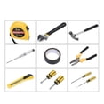 thumbnail image 2 of 12 In 1 Tool Kit Household Hardware Hand Tool Set | Durable Multi-Functional Universal 12pcs Screwdriver, Hammer Set | Portable, Adjustable Wrench, Insulation Tape, Pliers | Plastic Box, 2 of 5