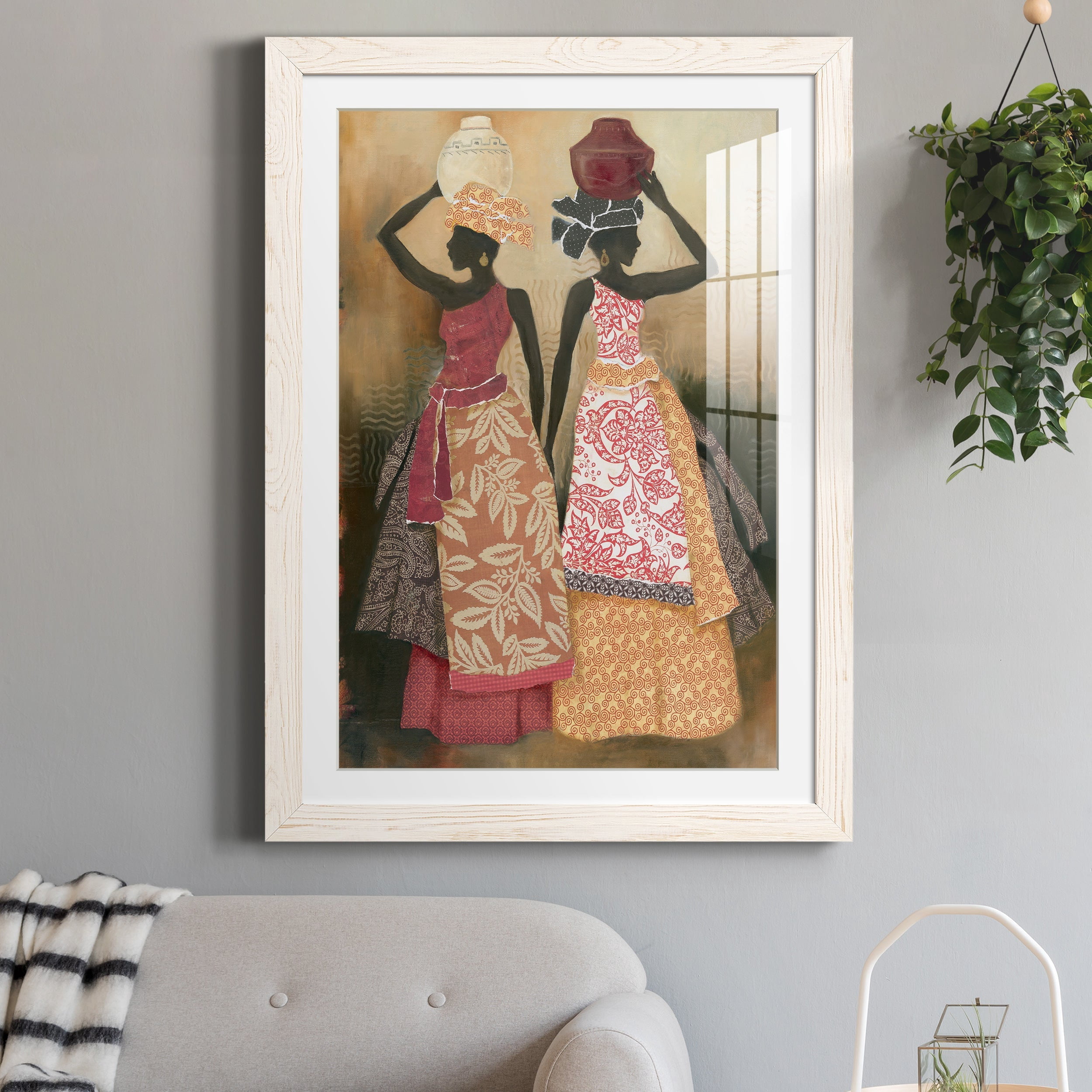 Village Women II - Premium Framed Print - Distressed Barnwood Frame - Ready to Hang