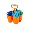 thumbnail image 2 of Fiskars 5-inch Blunt Kids Scissors 24 Piece Set with Caddy, Ages 4-7, Multiple Colors, (24 Count), 2 of 6
