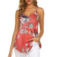thumbnail image 2 of Camisola de doble correa sin mangas, escote en V fluido, tanque de doble correa para verano Lady Girl, 2 of 6