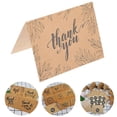thumbnail image 2 of 16 Sets Thank You Cards Kraft Paper Thank You Gift Card Greeting Card for Small Business, 2 of 3