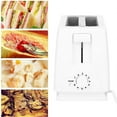 thumbnail image 4 of 750W Electric Toaster 6 Gears 2 Slice Automatic Bread Baking Maker Machine EU Plug 220‑240V White, 4 of 5
