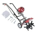 thumbnail image 3 of GELUOXI Tiller Cultivator Gas Powered, 31CC 4-Stroke Garden Cultivator, Tiller with 4 Steel Adjustable Front Tines for Lawn, Garden and Field Soil Cultivation, 3 of 14