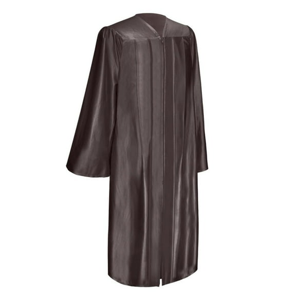 Endea Graduation Shiny Brown Graduation Gown