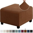 thumbnail image 1 of HLONK 3 Tailles Carré Jacquard Durable Housse de Repose-Pieds Extensible Personnalisée Tabouret de Rangement Pliant Protecteur de Meubles (Gris Clair P), 1 of 7