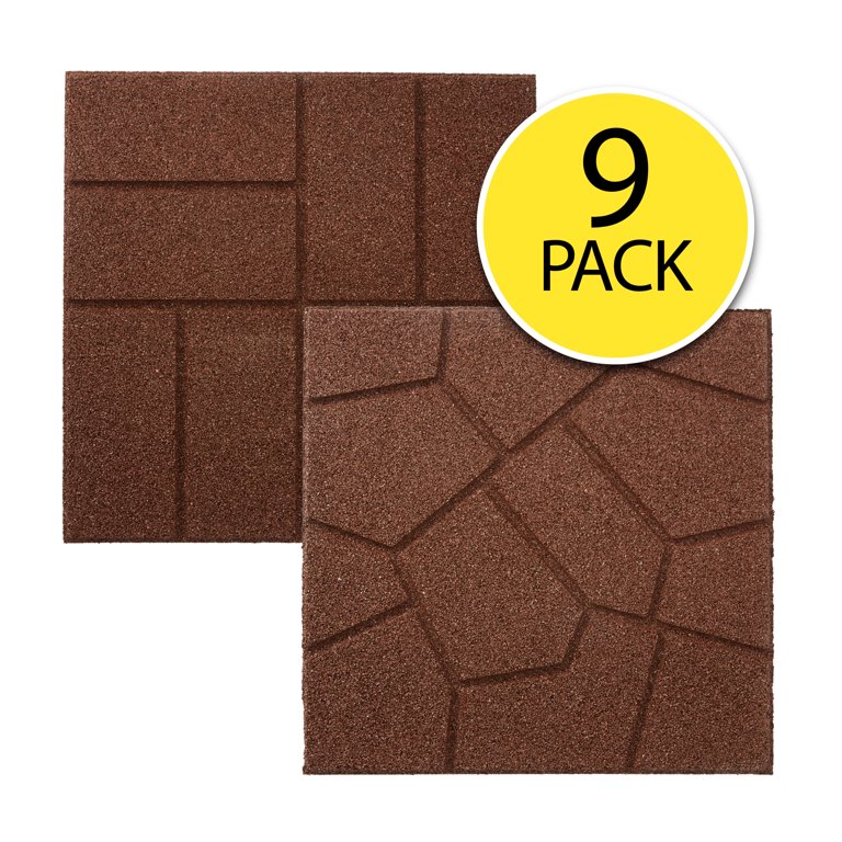 Recycled Rubber Pavers Outdoor