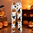 thumbnail image 2 of Satingcolo Halloween Men's Pajama Pants, Fun Pajama Bottoms for Men, Lightweight Comfy Pjs Bottoms Lounge with Drawstring, 2 of 6