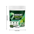 thumbnail image 3 of Rodent Repellent Balls, Natural Mint & Lime Scent Mouse Repellent for Rats & Mice, Plant-Based Deterrent, Safe for Pets & Family, Long-Lasting for Indoor/Outdoor, Home, Attic, Pantry,30 Pcs, 3 of 10