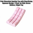 thumbnail image 3 of Pink Chocolate Squishy Toy with Slow Rising Squeeze Design, 1 Pack, for Relief, Squeeze Toy, 3 of 3