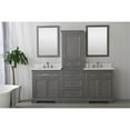 thumbnail image 3 of Design Element Milano 84" Solid Birch Hardwood Double Vanity in Gray, 3 of 12