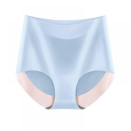 

Xmarks High-Rise Ice Silk Invisible Cotton Briefs for Women Light and Breathable Tummy Control Hip Lifting Soft Underpants - Ladies Full Coverage Panties(1-Packs)