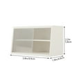 thumbnail image 2 of SHINYPASING Mini Furniture Display Cabinet in White Birch with Rectangular Shape 1Pack for Micro Landscape Layout 3.89X1.93X2.28in, 2 of 8