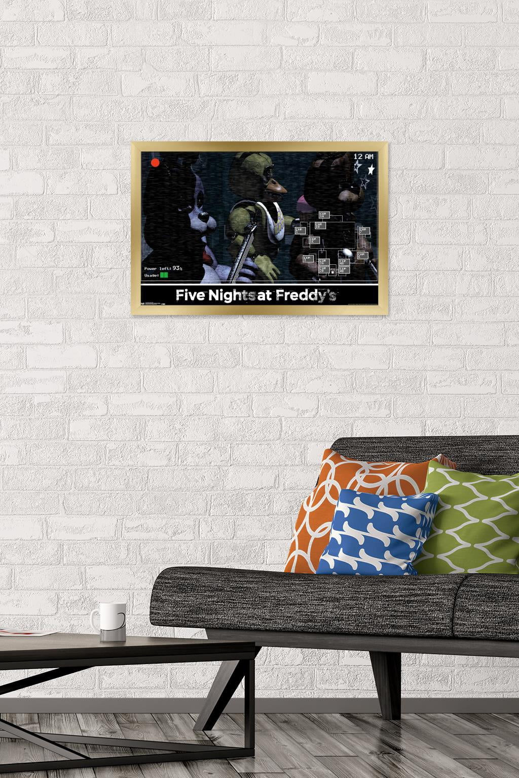 Five Nights at Freddy's - Show Stage Wall Poster, 14.725" x 22.375", Framed