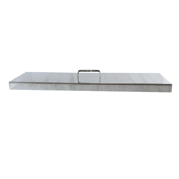 Stainless Steel Fire Pit Cover, Steel Rectangular Fire Pit Cover