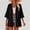 Black, variant on Women's 3/4 Sleeve Open Front Cardigan with Pockets Lightweight Casual Summer Kimono Top