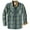 Blue and Sage Green, variant on Dubinik® Mens Flannel Shirt Long Sleeve Button Down Plaid All Cotton Soft Brushed Flannel Shirt For Men Utility Casual Shirt