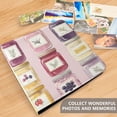 thumbnail image 4 of FORMRS 3 Ring Photo Album 4"x6" Self Adhesive Large Capacity PU Leather Cover, Watercolor Jar, 4 of 8