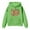 Green, variant on IWRICH Kids 100 Days of School Hoodie Boys Girls Funny Back to School Graphic Pullover Tops Casual Soft Hooded Sweatshirt,Size 2-13 Years White 160