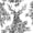 Black/White Deer, variant on Gold/Yellow/Blue Peacock Animal Plants Dark Black Peel and Stick Wallpaper Stick on Contact Paper Vintage Wall Paper Easy Peel Off for nightstand Drawer Cabinet Renter