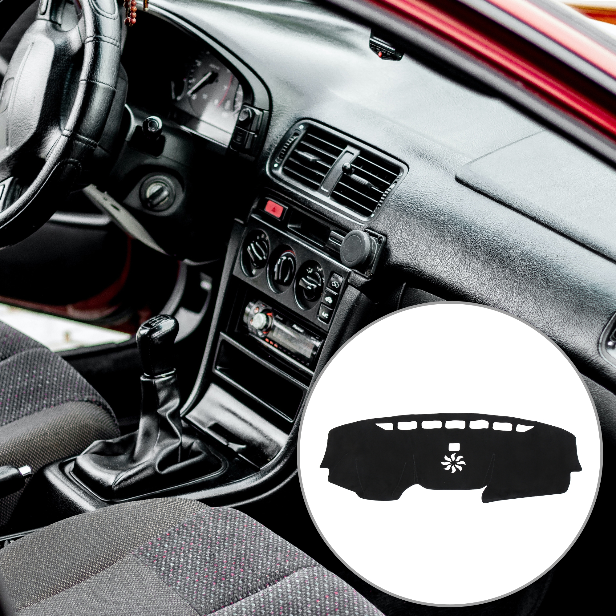 Unique Bargains Car Dashboard Cover Nonslip Mat Protector Carpet for Honda CRV 2017- 2020