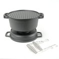 thumbnail image 1 of Set de Parrilla de Carbón HAWOK de Hierro Fundido con Horno Holandés de 4QT, 1 of 6