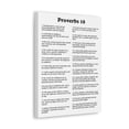 thumbnail image 3 of Scripture Walls Proverbs 18 Chapter White Bible Canvas Christian Wall Art Ready to Hang Unframed, 3 of 13