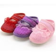 thumbnail image 5 of Baby Boys Girls Slippers Soft Cozy Booties Cotton Lace Dot Socks First Walkers Crib Shoes, 5 of 6