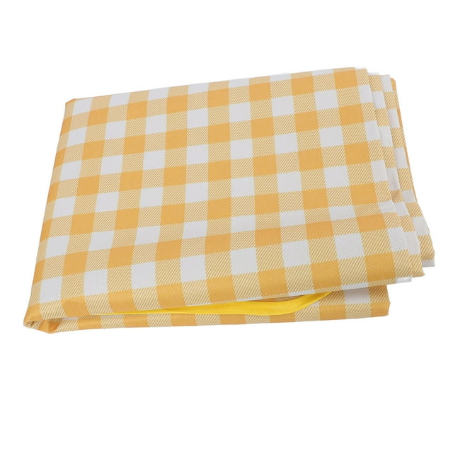 Picnic Blanket Beach Blankets, Portable Camping Blankets, Outdoor Blanket for Beach Camping Hiking Travel Yellow Plaid
